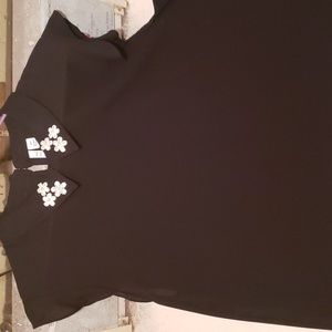 Elle XXL Flower Embellished Shirt